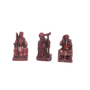 Fuk Luk Sau/Three Wise Men; Feng Shui (Health, Wealth, Happiness) 2.5"